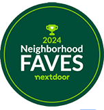 Neighborhood Faves 2024 Carpet Cleaning Badge